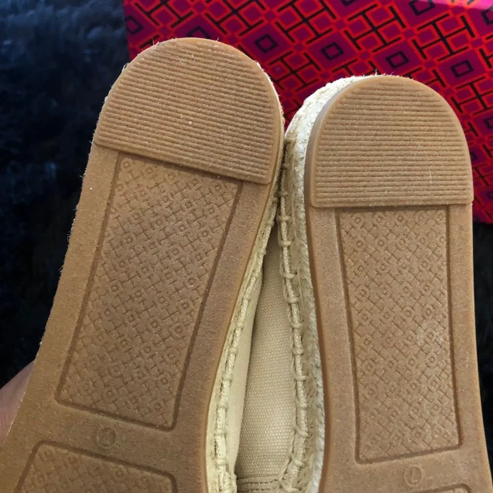 Tory Burch espadrilles flats loafers slip on shoes women’s 7 new - Picture 4 of 6